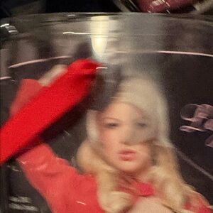 Vintage Hustler Leg Avenue Black Glitter Mini Top Hat with Veil